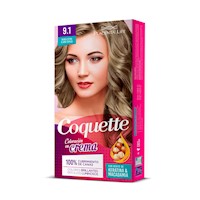 Coquette Tinte 9.1 Rubio Extra Claro Ceniza Pack 1 aplicacion